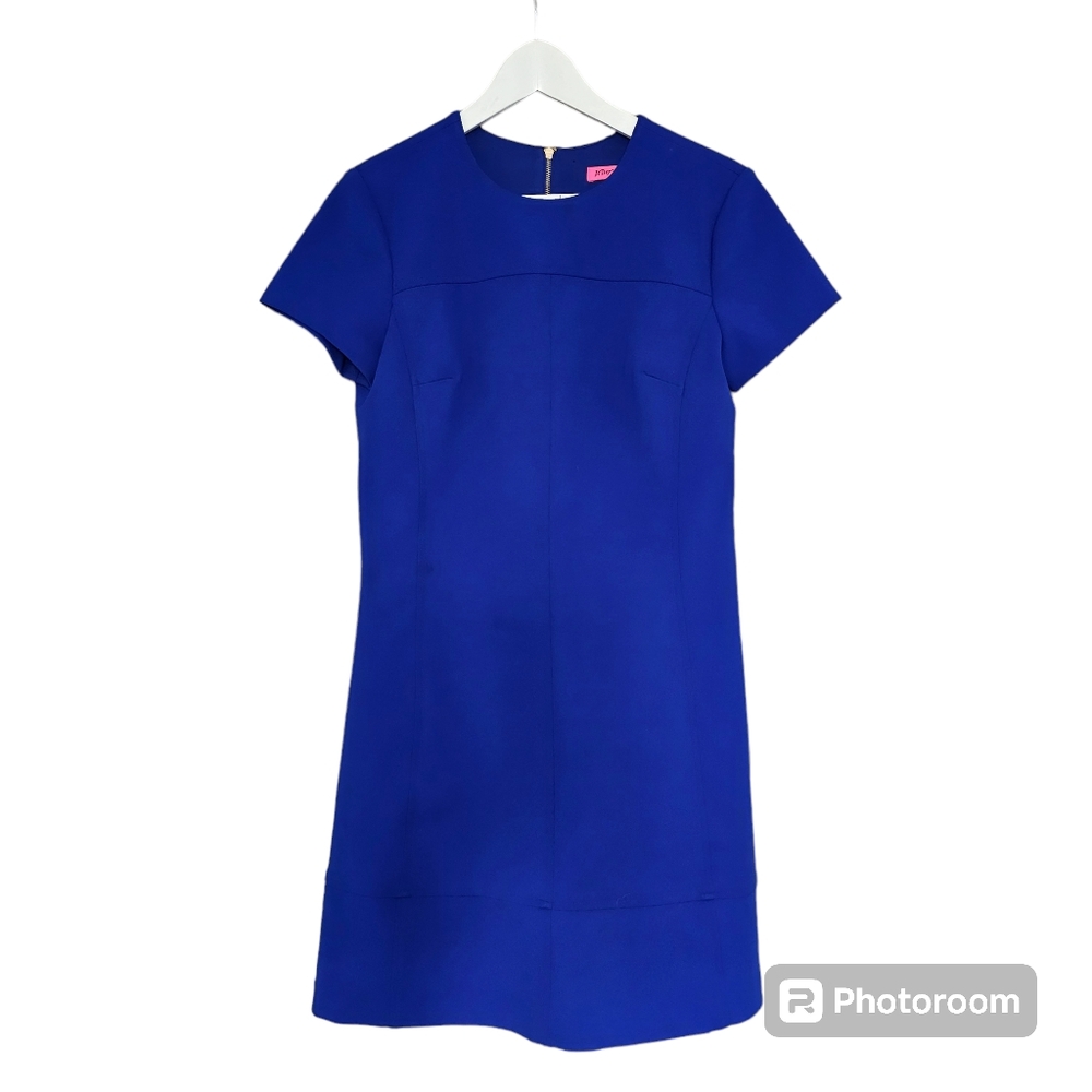 Betsey Johnson dress 4, royal blue, lined, Women's size 4, shift dress